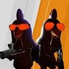 Chicken Strike is a unique shooting game where players play as a brave chicken participating in dramatic battles. The game stands out with the ability to customize the character.